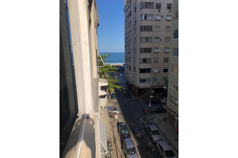 Apartamento em Copacabana com vista para o mar