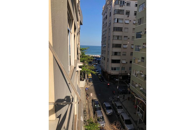 Apartamento em Copacabana com vista para o mar